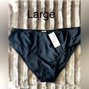 High waist swim bikini bottoms